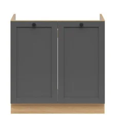 Sink cabinet SEMI LINE DK-80/82 BRW graphite